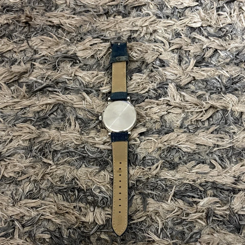 Nanette Lepore Denim Floral Dial Watch